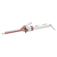 Conair Double Ceramic 1/2-Inch Curling Iron, 1/2-inch barrel produces spiral curls – for use on short to medium hair