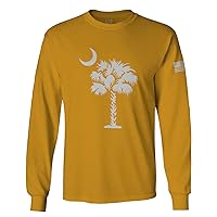 South Carolina State Flag Logo Palmetto Long Sleeve Men's