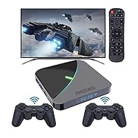 Retro Game Console with Built-in 60,000+ Classic Games, A95X 4K HD Game Console Compatible with PS1/PSP/ MAME, Android 9.0/ EmuELEC 4.3 Dual System for TV/PC/Projector (256)