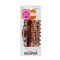 Scunci by Conair claw clips for thick hair - hair accessories for women- claw clip - Tortoise- 1 Count
