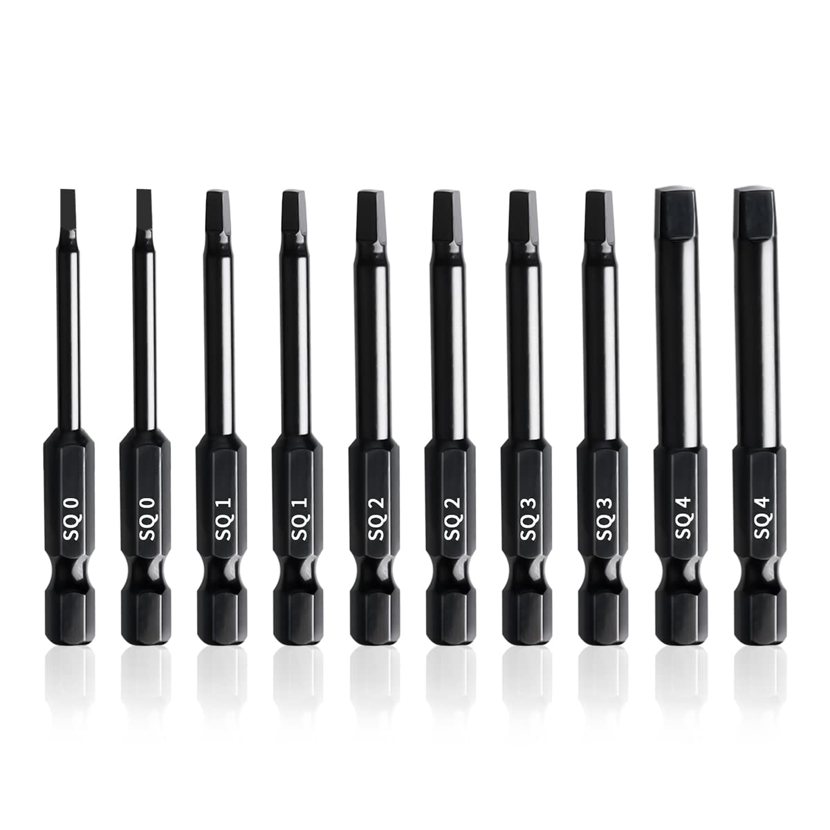 Robertson Square Drill Bit Set (10 Pack - 2.3