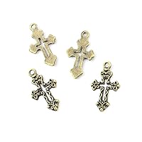 30 Pieces Anti-Brass Fashion Jewelry Making Charms 3212 Cross Wholesale Supplies Pendant Craft DIY Vintage Alloys Necklace Bulk Supply Findings