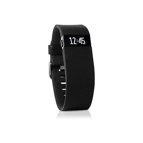 Fitbit Charge HR Wireless Activity Wristband (Black, Small )