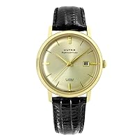 Ultra Automatic Watch US22JR Men's Automatic Watch, Black, Dial Color - Gold, Automatic Watch, Made in France, Minimalist