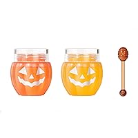 Halloween Pumpkin Honey Lip Mask Set, Overnight Lip Mask, Lip Exfoliator Lip Balm (1pcs)