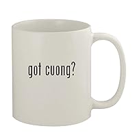 got cuong? - 11oz Ceramic White Coffee Mug, White