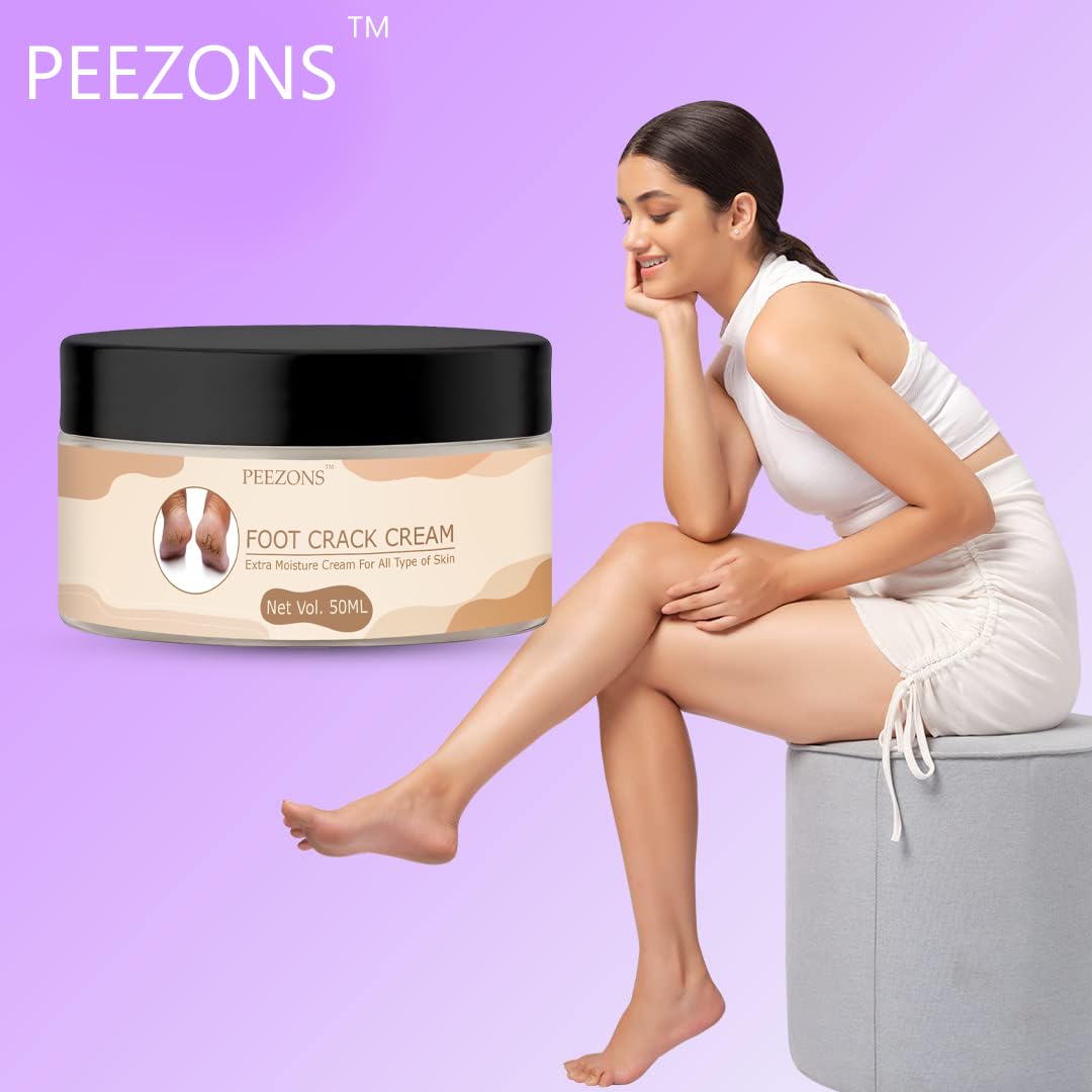 PEEZONS Foot Crack Cream Extra Moisture For All Type Of Skin - 50 ML (Pack Of 3)