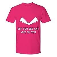 Eff You See Kay Why Oh You Clothing Graphic Halloween Bat Tops Tees Women Men Youth Premium Tee Heliconia T-Shirt