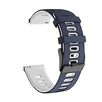 Double Color Silicone Straps for Mibro Lite Smart Watch Band Bracelets for Xiaomi Mibro Air/Mijia Quartz Wristband (Color : Color F, Size : for Mibro Lite)