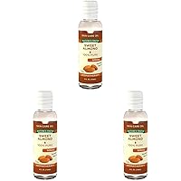 Aromatherapy Pure Unscented Base Oil, Sweet Almond, 4 Fl Oz (Pack of 3)