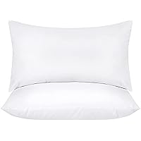 Utopia Bedding Throw Pillows Insert (Pack of 2, White) - 12 x 20 Inches Bed and Couch Pillows - Indoor Decorative Pillows