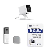 WYZE Cam v3 with Color Night Vision + 3 Month Cam Plus Subscription Wireless Video Doorbell Pro