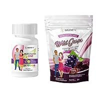 BariatricPal 30-Day Bariatric Vitamin Bundle (Multivitamin ONE 1 per Day! with 45mg Iron Capsule and Calcium Citrate Soft Chews 500mg with Probiotics - Wild Grape)