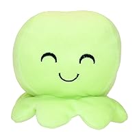 Octopus Stuffed Ocean Animal Plush Toy Lime Green 6 Inches
