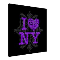 I heart Fear and Loathing in New York Canvas - Violet (Size 60x60 cm / 24x24″)