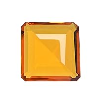Top Grade Yellow Citrine 62.00 Ct Square Cut Citrine, Faceted Birthstone Citrine Gemstone for Jewelry & Craft