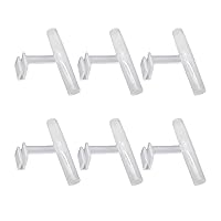 6 Pieces Bird Perch Parrot Plastic Standing Bar Rod Stand Clip to Window Feeders Small Birds Training Toy for Cage Bird Perch Stand Alone for Cockatiels Parrots Parakeets Conures for Cage