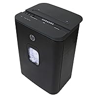 HP - Paper Shredder Micro Cut, 16-Sheet Manual Feed, Shreds Credit Cards & Staples, Heavy Duty Paper Shredder for Home Use with 7.4 Gallon Basket