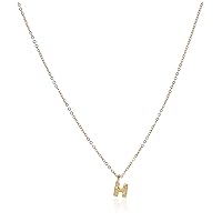 1928 Jewelry Gold-Tone 7mm Initial Pendant Necklace, 20
