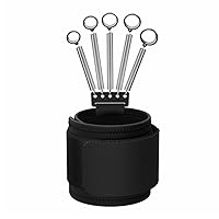 Finger Strengthener, 18LB Stainless Steel Finger Exerciser with Breathable Fabric and Double Velcro, Detachable Grip Strength Trainer for Climbing, Athletes, Musicians and Therapy