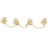 Beautiful, Mens Jewellery Collection of Sakshi Button Set in Diamond(2.89 Cts) 18KT(10.75 GMS)