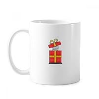 Horus Christmas Gift Bowknot Mug Pottery Ceramic Coffee Porcelain Cup Tableware