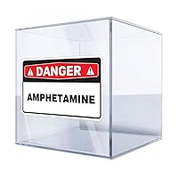 Sticker Safety Sign Amphetamine Color Print (3 X 1.7 Inch) A8rk7 Size: 5 X 2.8 Inches Vinyl color print