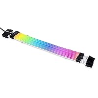 Strimer Plus V2 8 Pin (PW8-PV2) - Addressable RGB VGA Power Cable-(No Controller Included) - for Dual 8 PIN GPU Connector