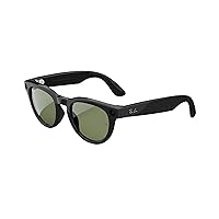 Ray-Ban - Meta Smart Glasses - Headliner - Shiny Black / G15 Green