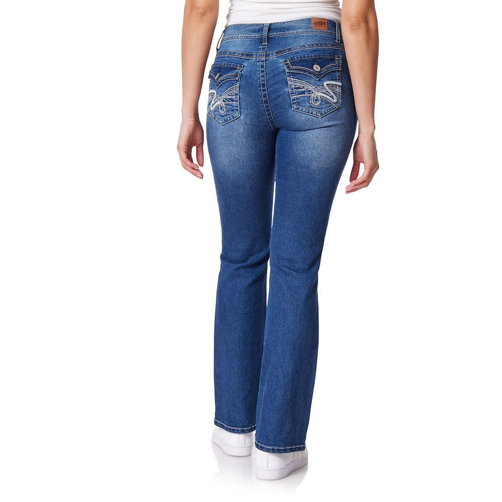 WallFlower Women's Legendary Bootcut Mid-Rise Insta Stretch Juniors Jeans (Standard and Plus)