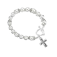 Religious Cross/Crucifix/Angel Wings/Christian Fish Cross/Inspirational Bracelet for Religious Groups, Faith Based, Gift-Giving/Confirmation Gift and Church Fundraising Item