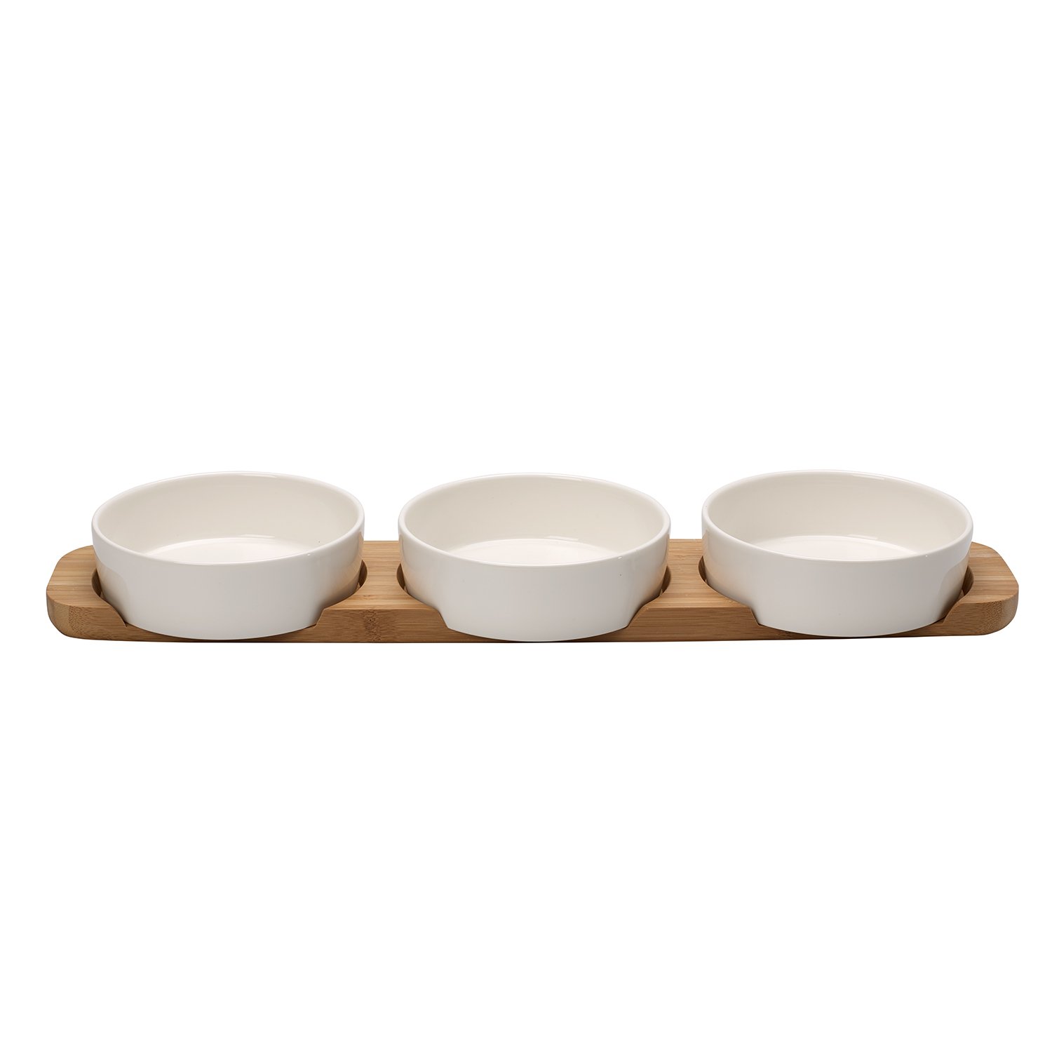 Pizza Passion 4 Piece Topping Bowl Set by Villeroy & Boch - Premium Porcelain - Made in Germany - Dishwasher and Microwave Safe Bowls - 18.75 x 4.25 x 2 Inches White