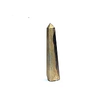 Jet Pyrite Obelisk Gemstone Crystal Tower Approx 3 inch Long Healing Meditation Spiritual Energy