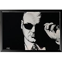 Framed Tony Soprano Sunglasses by Ed Capeau 24x16 Sopranos TV Show Art Print Poster Crime Family Mob Boss Organized Crime HBO Television Series