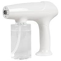 Mist Spray Gun Nano Atomizer - Electrostatic Portable Sprayer - Rechargeable Cordless Handheld Steamer Machine with Spray Bottle for Home, Office, Garden, Bathroom Use