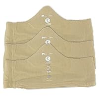 More of Me to Love Viscose and Cotton Blend Bra Liners (Beige, Large, 3-Pack) - Seamless, Tagless, Wicking