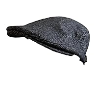 no brand (Size XL size) (Color: Black) Hat, Large Big XL, Tweed, Wool, Jacquard Tweed, Unisex, Unisex, 2Way, Autumn, Winter, Adjustable Size, Bird Hat, 23.6, 24.0, 24.0, 24.4, 24.4 inches (59, 60, 61, 62 cm), Black