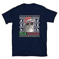 Egyptian Mau Cat Feliz Meowidad Funny Christmas Ugly Pajama T-Shirt