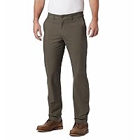 Columbia Mens Flex ROC Hiking Pants, Stone Green, 32W x 30L US