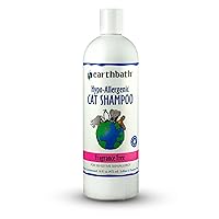 earthbath, Hypoallergenic Cat Shampoo - Fragrance Free Cat Shampoo for Allergies and Itching, Made in USA, Cruelty Free Cat Wash, Gentle & Soothing Kitty Shampoo - 16 Oz (1 Pack)