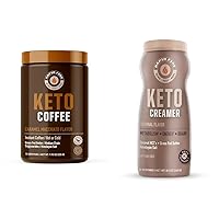 Ketogenic Coffee Mix Caramel Macchiato with MCT Creamer, Supports Metabolism, Weight Loss, Keto Diet, 7.93 and 8.5 Ounces