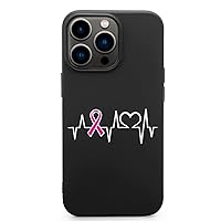 Breast Cancer Heartbeat Phone Cases Cute Fashion Protective Cover Soft Silicone TPU Shell Compatible with iPhone 13 IPhone13 Pro Max