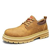 Comfortable Lightweight Non-Slip Men's Work Shoes for Construction, Safety toecaps