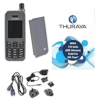 Thuraya XT-LITE Satellite Phone Telephone & NOVA Prepaid SIM Card with 170 Units (200 Minutes) 365 Days Validity* - Voice, Text Messaging SMS