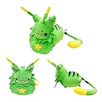 Gnarpy Plush Gnarpy Regretavator Plushie Toy Furry Green Alien Cat Stuffed Plushies Doll Figure Game Cosplay Cute Kids Fans Gift 9”