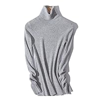 Female High-Neck Ultra-Thin Cashmere Sweater Flashing Knitted Bottoming Shirt Slim Pile Collar Pullover