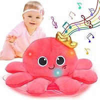 Tsomtto Crawling & Walking Baby Toys Musical Plush Octopus Light up Voice Control Dancing 3 4 + Year Old Boy Girl Gifts Music Educational Sensory Toddler Toys Age 3-4 Kids Learning Development Gift