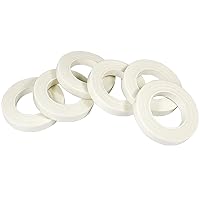 6 Rolls White Floral Tapes for Bouquet Stem Wrapping and Floral Crafts,Wedding Bouquet,Floral Tapes Flower Adhesives Stem Wrap Tape
