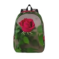 Candles And Roses Backpack Lightweight Casual Backpack Multipurpose Canvas Backpack With Laptop Compartmen
