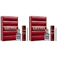 Jean Paul Gaultier Scandal 3.4oz EDT Spray, 0.33oz EDT Spray, 5.1oz Deodorant Spray Men 3 Pc Gift Set (Pack of 2)